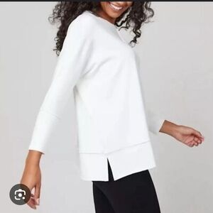 SPANX Women's Perfect Length Top Dolman 3/4 Sleeve Sweatshirt 